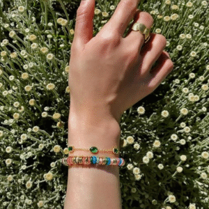 Colorful Gold Rainbow Bracelets for Women
